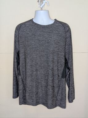 Russell Base Layer Athletic Long Sleeve Shirt  in Gray
